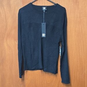 DEE OCLEPPO DO Womens Fiona Rib Stitch Long Sleeve Pullover Sweater Standard